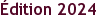 Édition 2024